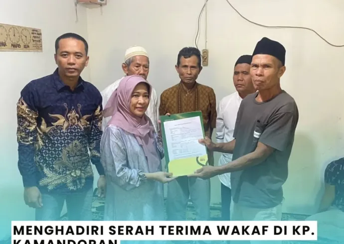 Kegiatan Pemdes Karangtengah Bisa Hari Sabtu, 19 Juli 2025.➡️ Menghadiri Serah Terima Wakaf di